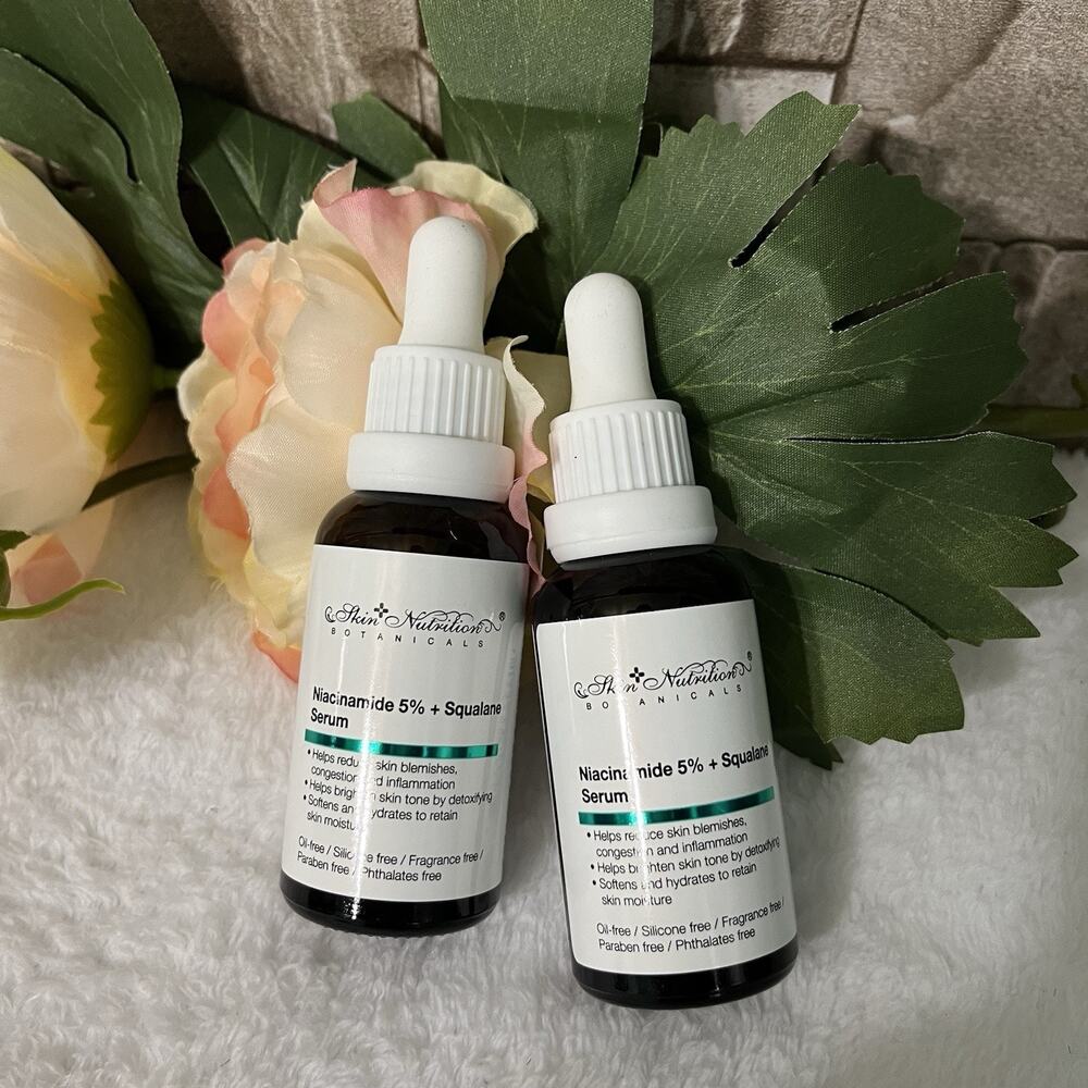 Skin Nutrition Botanicals Niacinamide 5% + Squalane Serum Lot Of 2